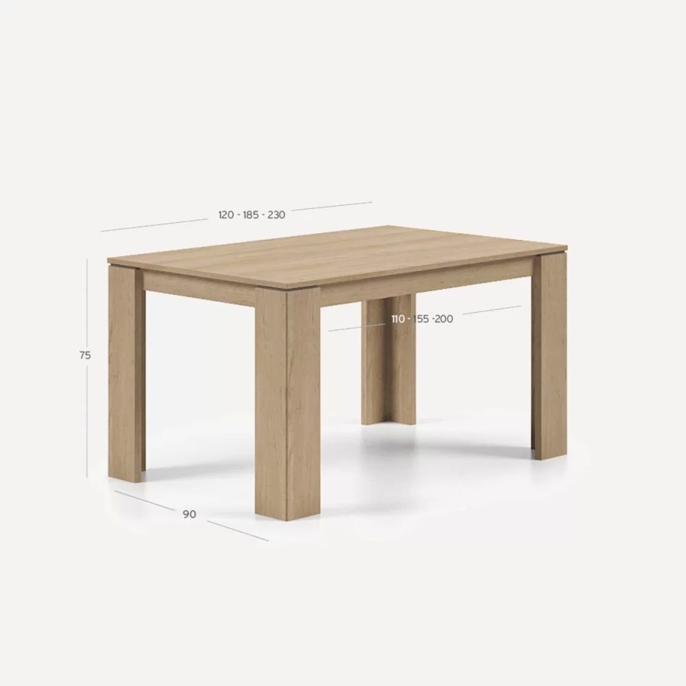 Taula Athos 140cm extensible