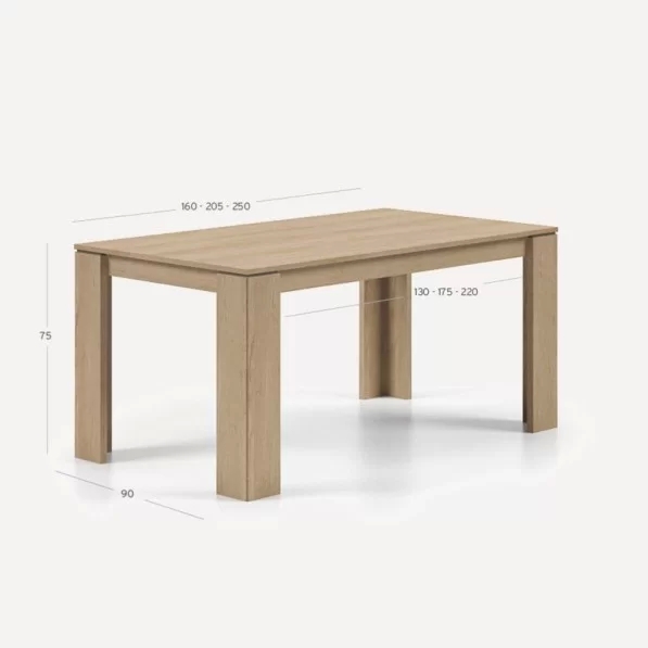 Taula Athos 160cm extensible