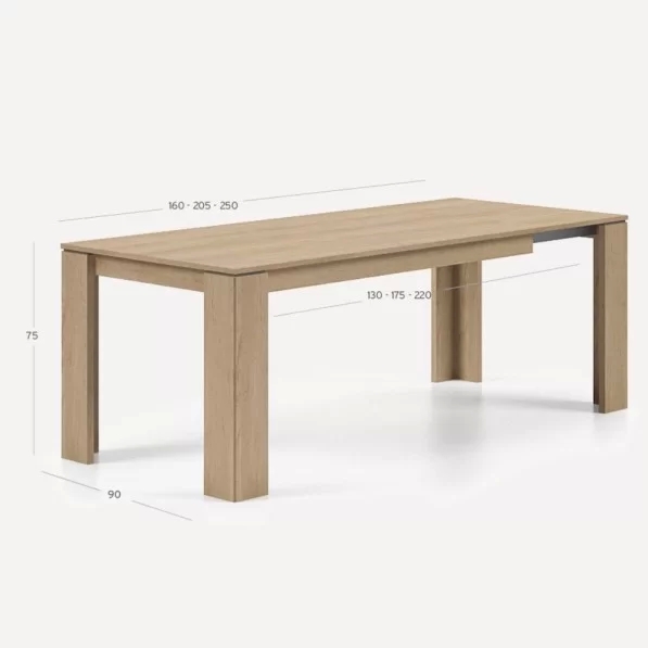 Taula Athos 160cm extensible