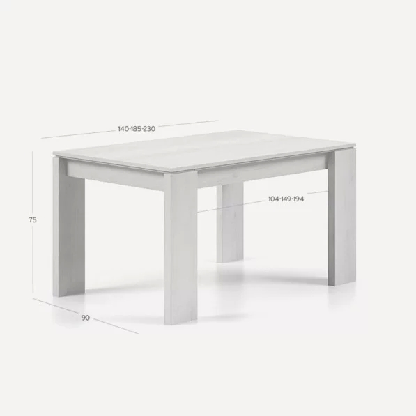 Mesa Latin 140cm extensible