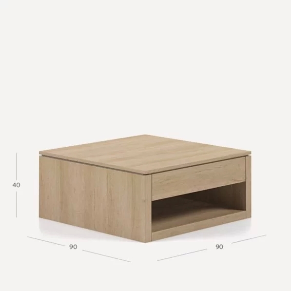 Mesa centro Athos 90cm cajón