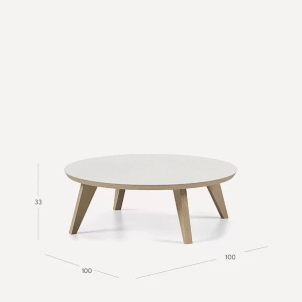 Mesa centro Rodas 100cm