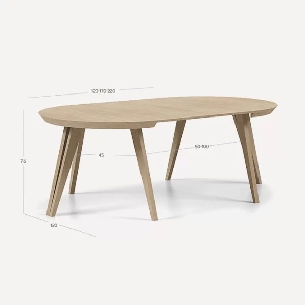Mesa Rodas 120cm extensible