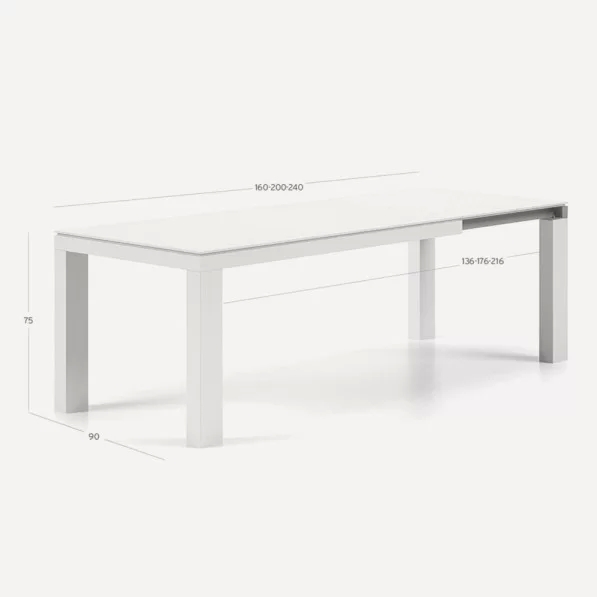Mesa Syros 160cm extensible