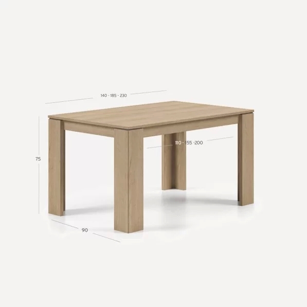 Taula Athos 140cm extensible