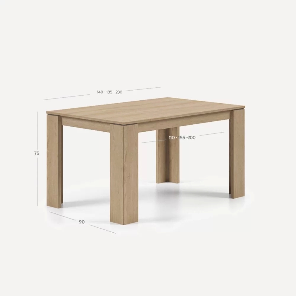 Taula Athos 140cm extensible