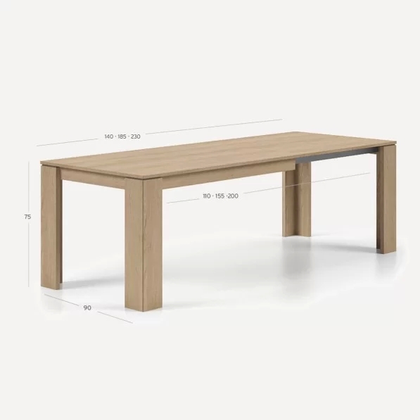 Taula Athos 140cm extensible