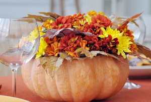 calabazamini Centros de mesa con calabazas, ideas florales para decorar tu mesa