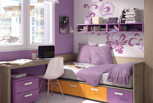 Habitaciones juveniles para chicas. Ellas deciden