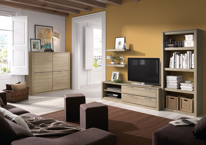 Muebles que aprovechan la pared