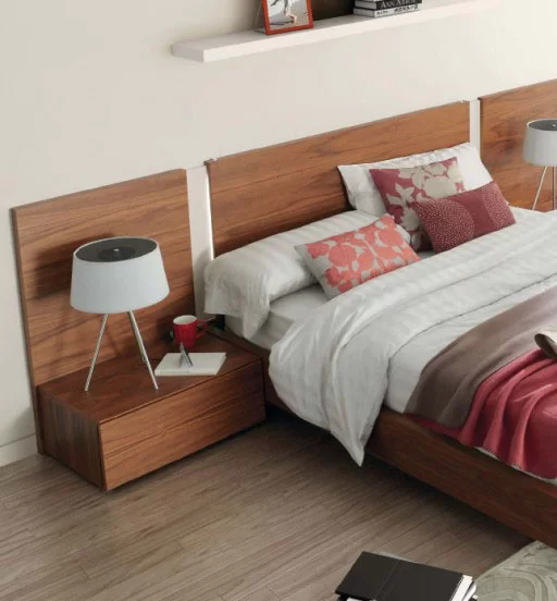 abeceros de cama modernos. Cabezal Fly con luz Led de la colección Slaap de Kibuc.