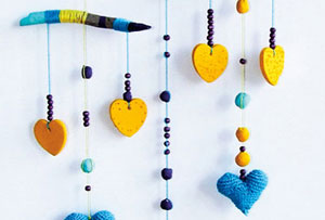 Diy móvil para cuna de Happy Projects Desing. Precioso y muy natural
