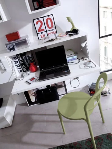 Consejos para decorar una zona de trabajo. Escritorio abatible de la colección Ekos.
