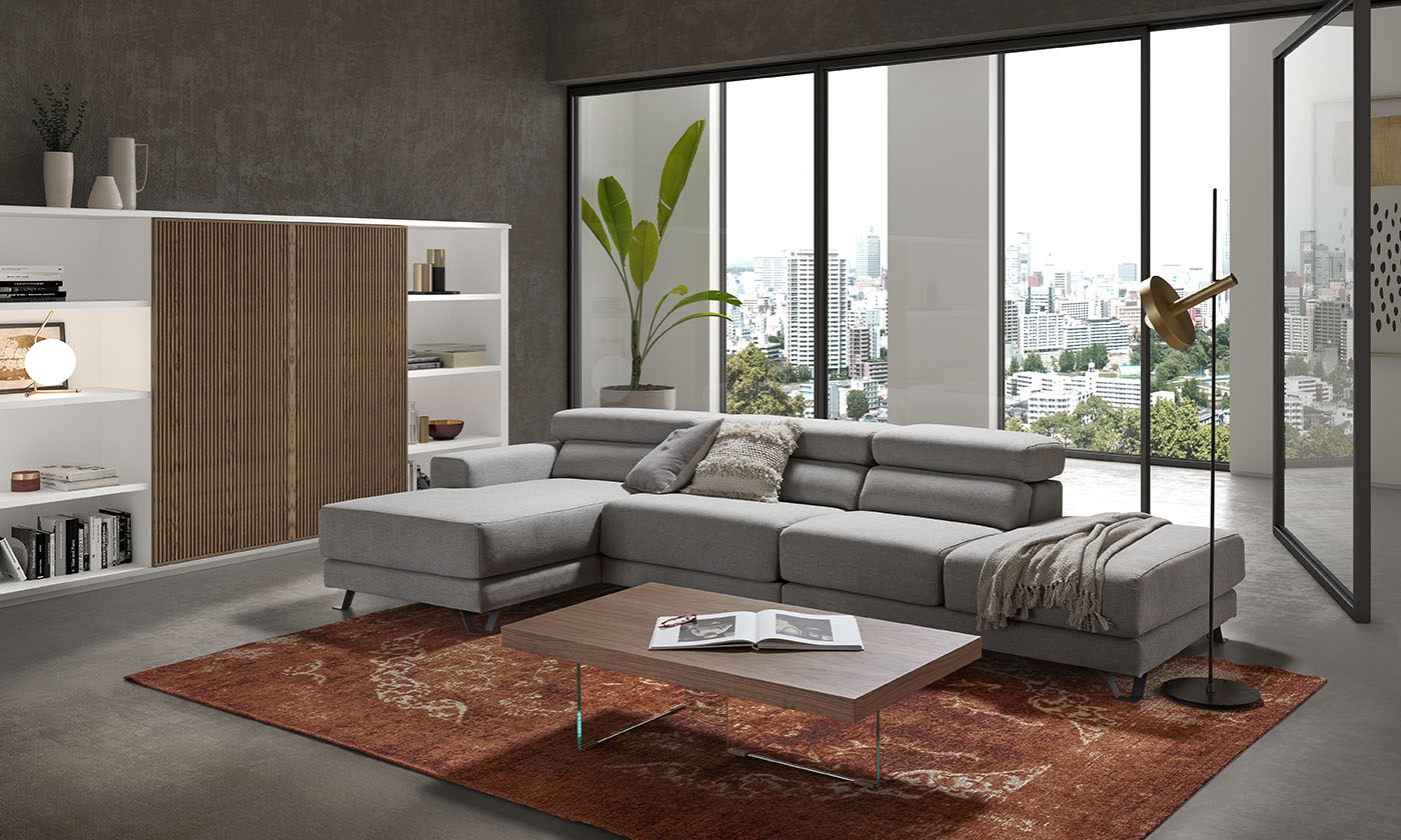 Cómo combinar cojines y paredes para tu sofá gris oscuro KIBUC