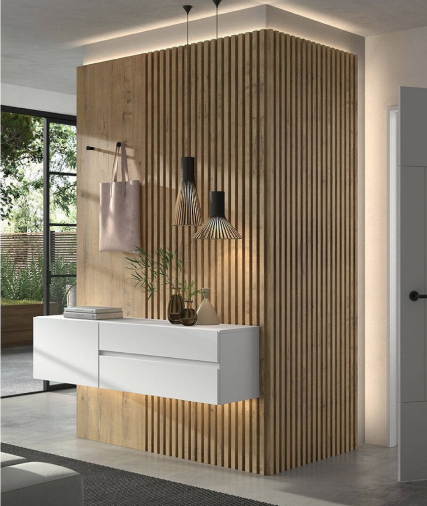 Diseños modernos con listones de madera verticales
