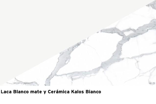 L. Blanco Mate + cerámica Kalos Bianco